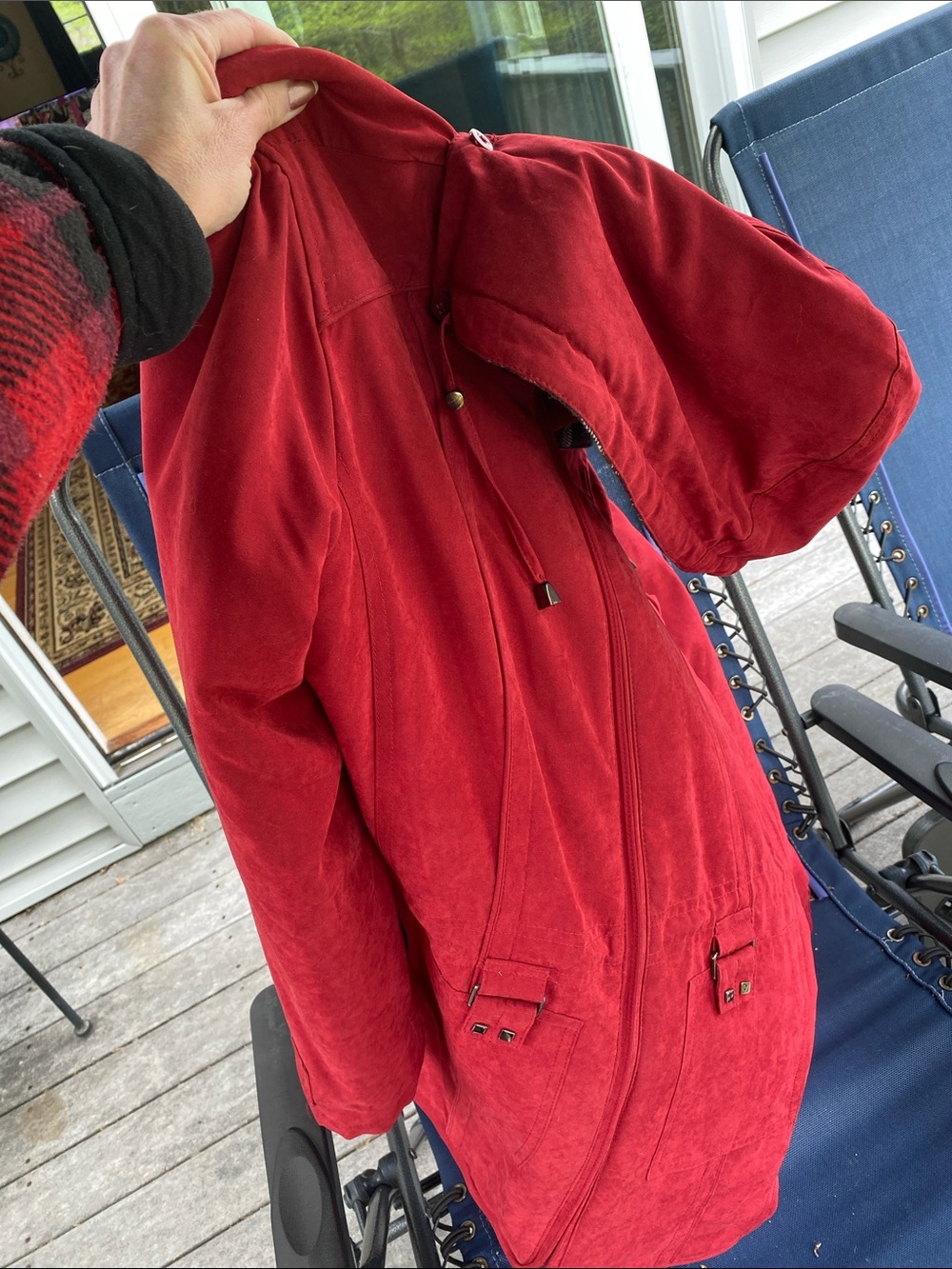Croft & Barrow Zip Up Insulated Coat Removable Hood Medium MUSTY Winter Jacket - Picture 15 of 17